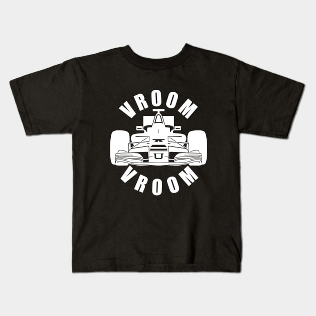 Vroom Vroom Formula 1 Kids T-Shirt by TMBTM